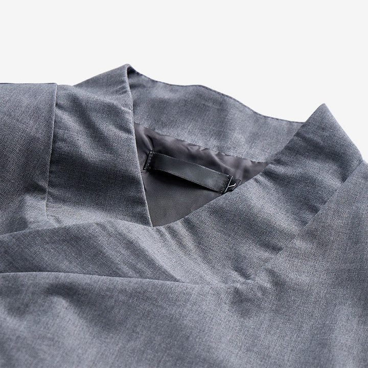 Men's Modern Tailored Asymmetric Lapel Formal Suit Vest - image 6