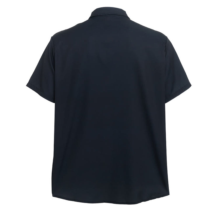 Black Brushstroke Edgy Half-Flag Patriotic Shirt - image 10