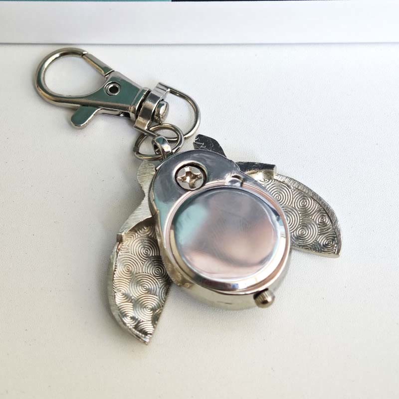 Antique Scarab Beetle Hinged Wings Pocket Watch - image 2