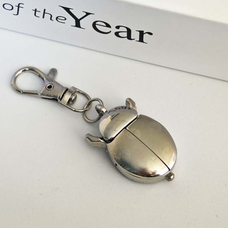Antique Scarab Beetle Hinged Wings Pocket Watch - image 3
