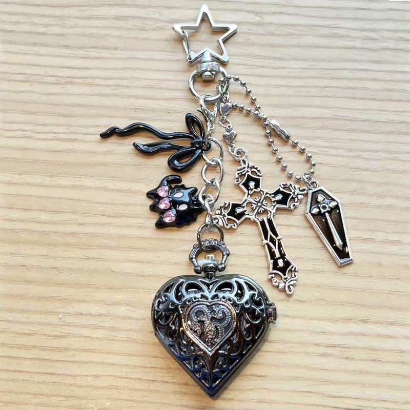 Fashion Decor Ornament Coquette Hollow Pocket Watch With Charms - Style #20 - image 19