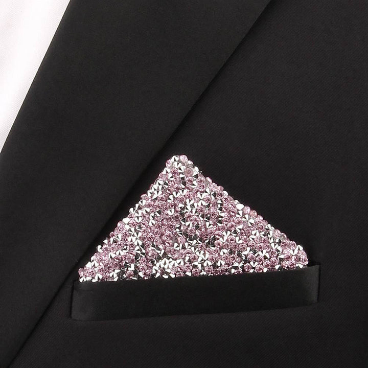 Midnight Sparkle Pre-Folded Pocket Square Insert - Light Purple - image 8