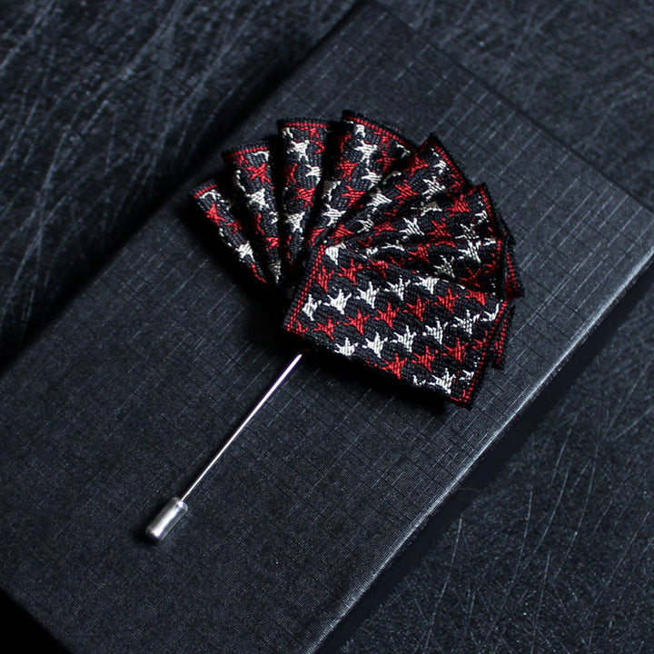 Men's 2-in-1 Lapel Pin And Pocket Square Insert - Style #15 - image 17