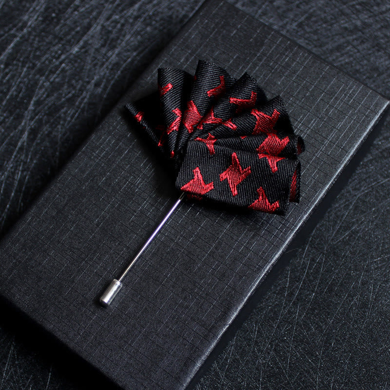 Men's 2-in-1 Lapel Pin And Pocket Square Insert - Style #13 - image 15