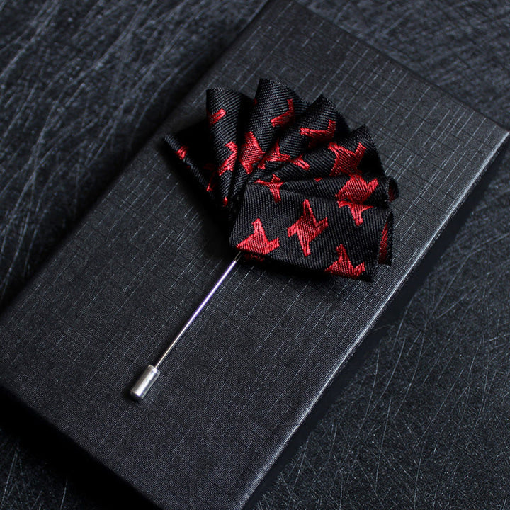 Men's 2-in-1 Lapel Pin And Pocket Square Insert - Style #13 - image 15