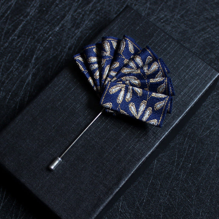 Men's 2-in-1 Lapel Pin And Pocket Square Insert - Style #16 - image 18