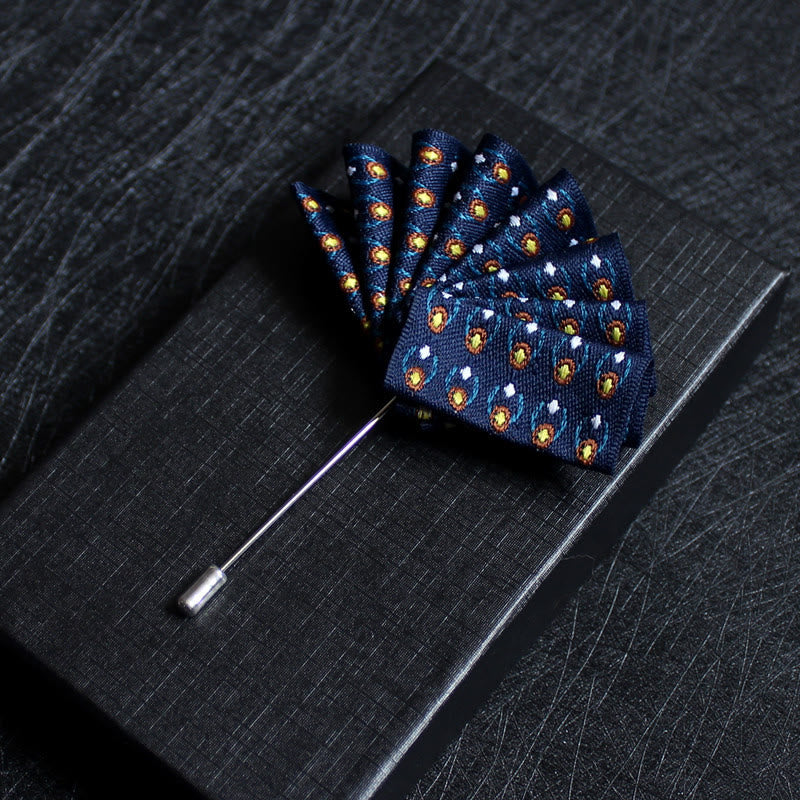 Men's 2-in-1 Lapel Pin And Pocket Square Insert - Style #12 - image 14