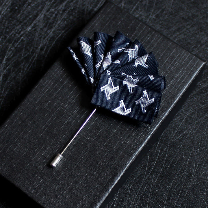 Men's 2-in-1 Lapel Pin And Pocket Square Insert - Style #14 - image 16