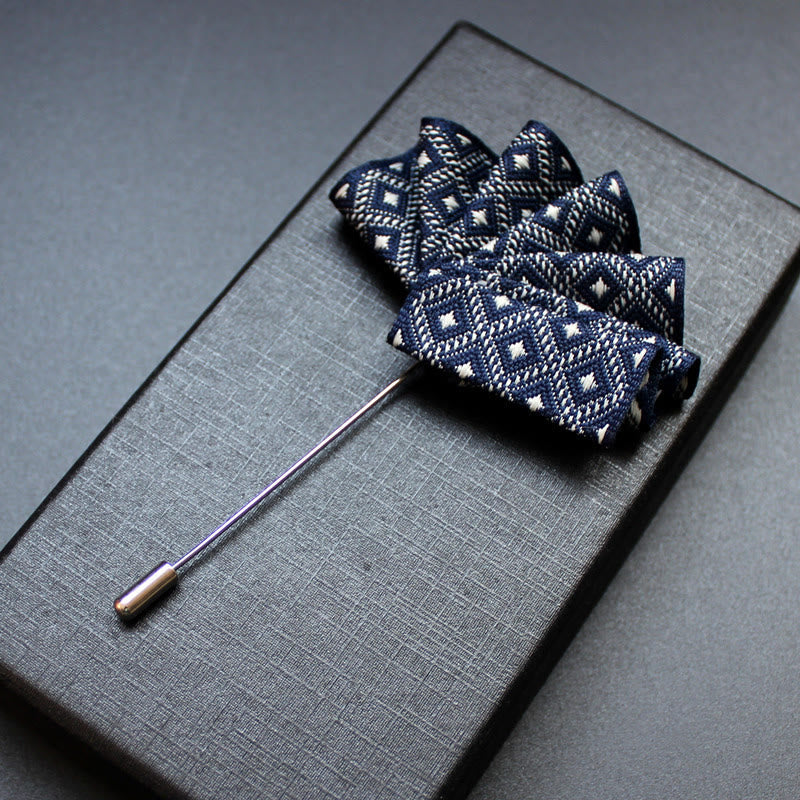 Men's 2-in-1 Lapel Pin And Pocket Square Insert - Style #7 - image 9