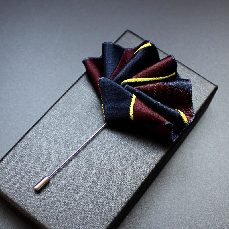 Men's 2-in-1 Lapel Pin And Pocket Square Insert - Style #5 - image 7