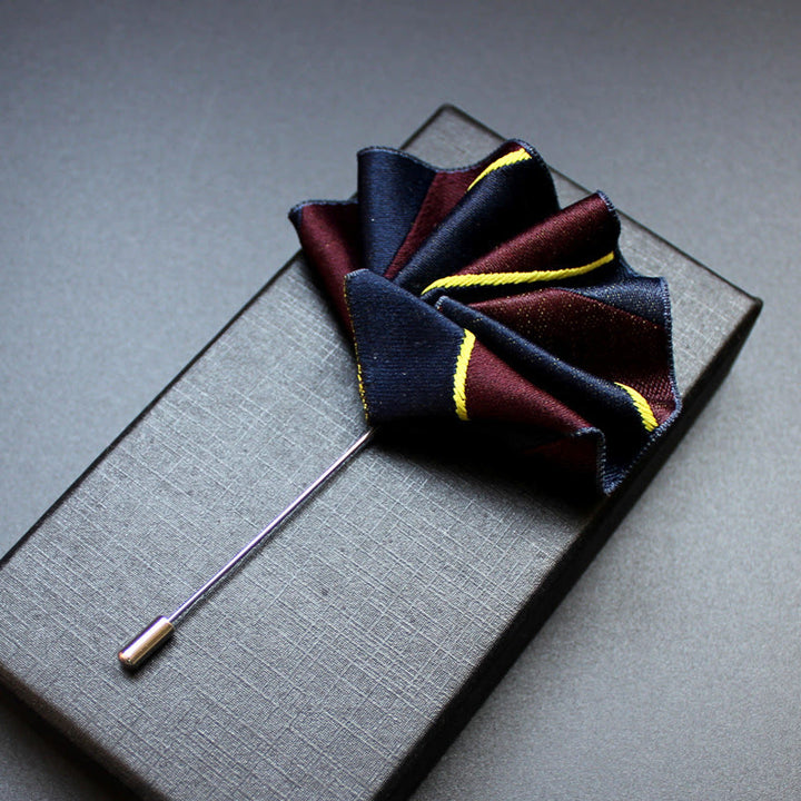 Men's 2-in-1 Lapel Pin And Pocket Square Insert - Style #5 - image 7