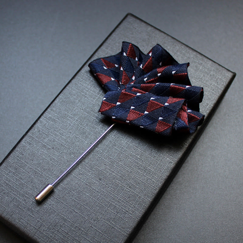 Men's 2-in-1 Lapel Pin And Pocket Square Insert - Style #11 - image 13