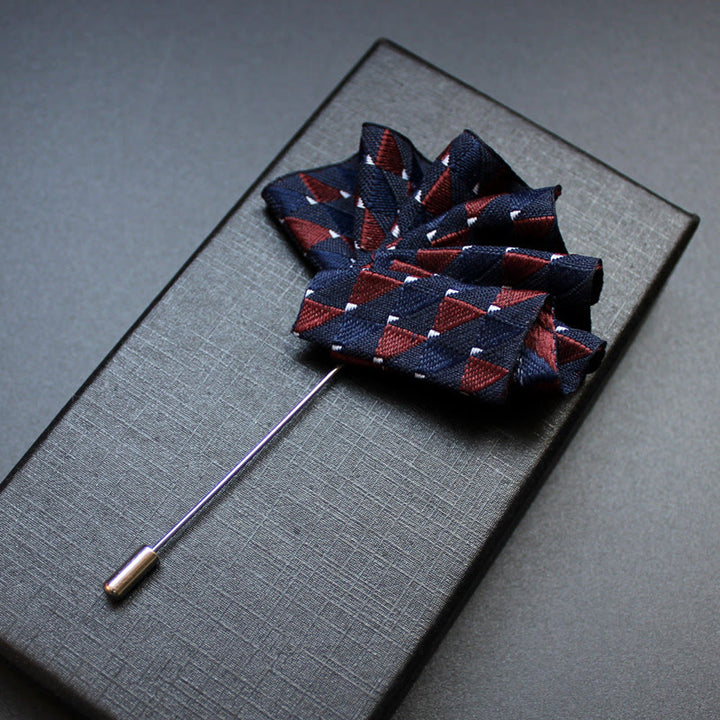 Men's 2-in-1 Lapel Pin And Pocket Square Insert - Style #11 - image 13
