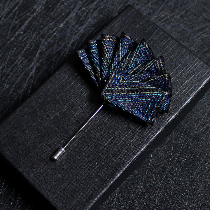 Men's 2-in-1 Lapel Pin And Pocket Square Insert - Style #18 - image 20