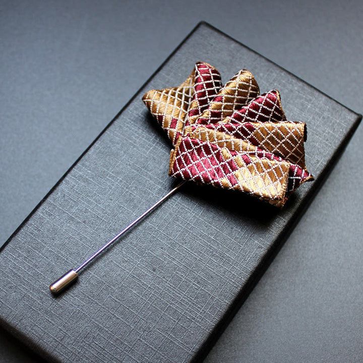 Men's 2-in-1 Lapel Pin And Pocket Square Insert - Style #3 - image 5