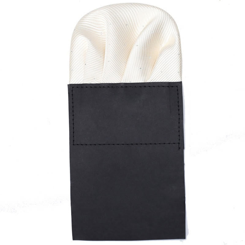 The Pop Of Color Pre-Folded Pocket Square Card Insert - Ivory - image 24