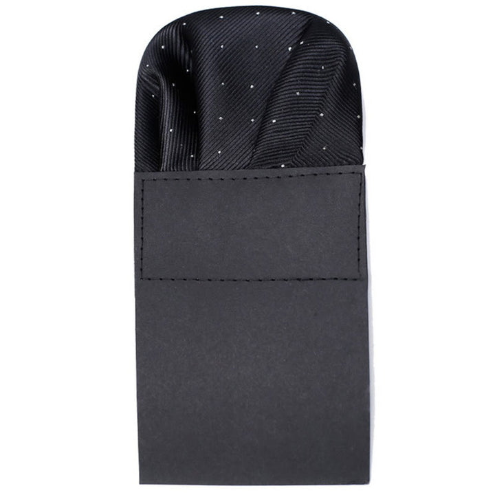 The Pop Of Color Pre-Folded Pocket Square Card Insert - Black - image 6