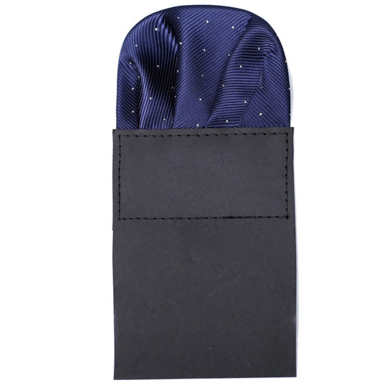 The Pop Of Color Pre-Folded Pocket Square Card Insert - Navy - image 9
