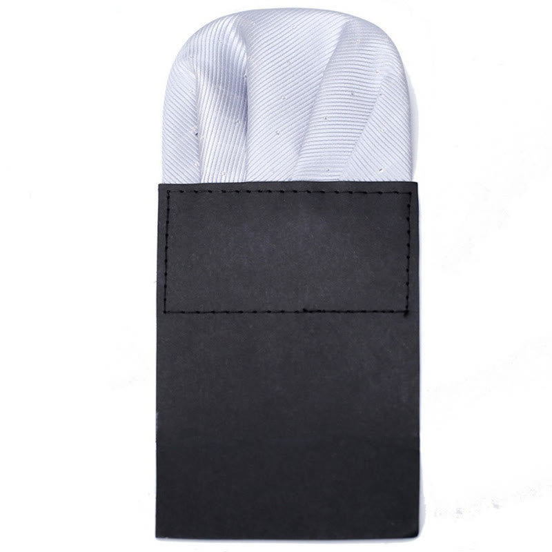 The Pop Of Color Pre-Folded Pocket Square Card Insert - GhostWhite - image 7