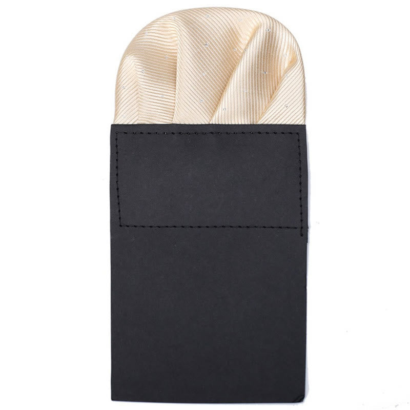 The Pop Of Color Pre-Folded Pocket Square Card Insert - Beige - image 22