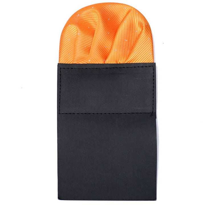 The Pop Of Color Pre-Folded Pocket Square Card Insert - Orange - image 2