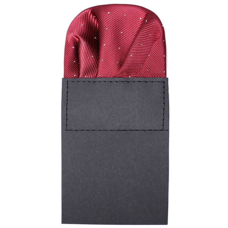 The Pop Of Color Pre-Folded Pocket Square Card Insert - Burgundy - image 12