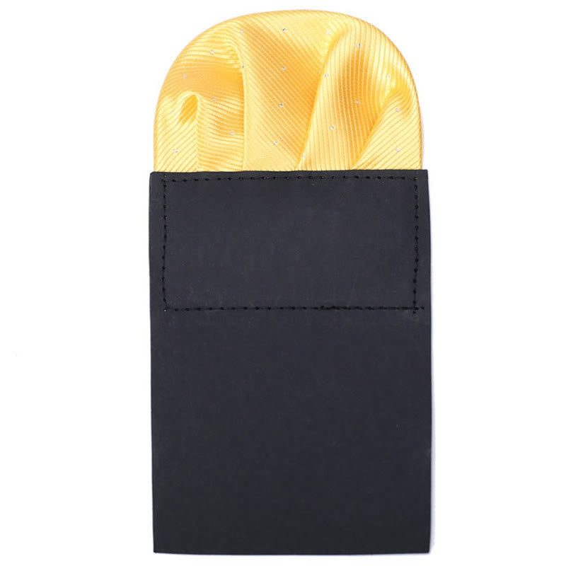 The Pop Of Color Pre-Folded Pocket Square Card Insert - Yellow - image 19