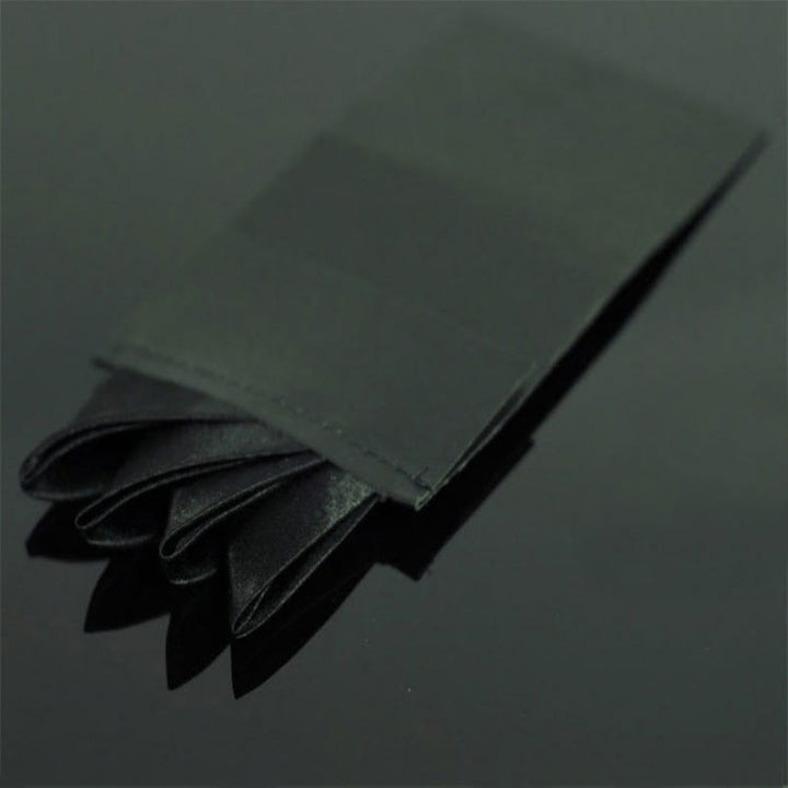 Four-Point Crown Pre-Folded Pocket Square Card Insert - Black - image 3