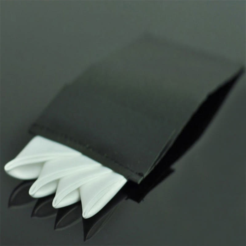 Four-Point Crown Pre-Folded Pocket Square Card Insert - White - image 5