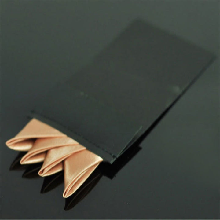 Four-Point Crown Pre-Folded Pocket Square Card Insert - Champagne - image 7