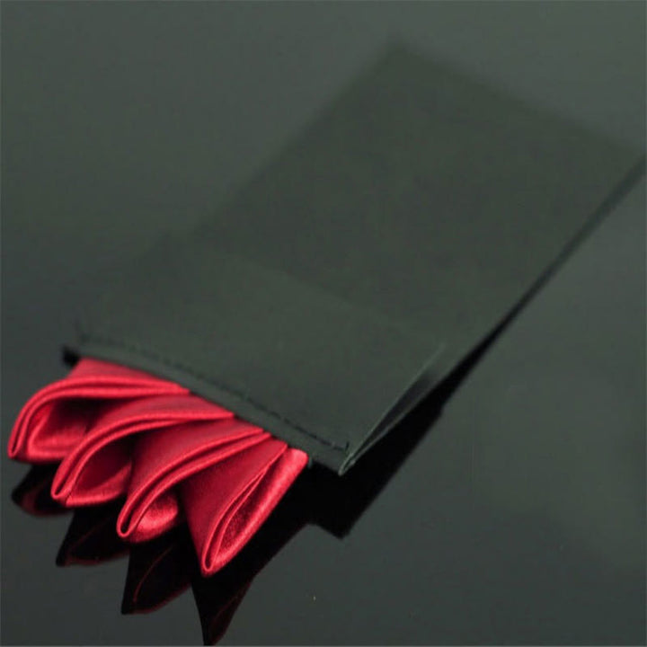 Four-Point Crown Pre-Folded Pocket Square Card Insert - Red - image 8