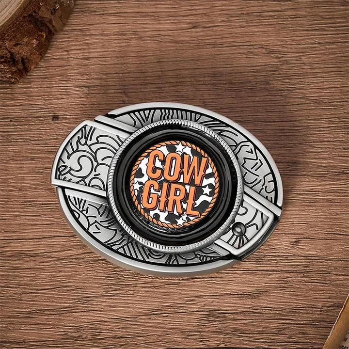 Cowgirl Attitude DIY Hidden Folding Knife Buckle Leather Belt - image 9