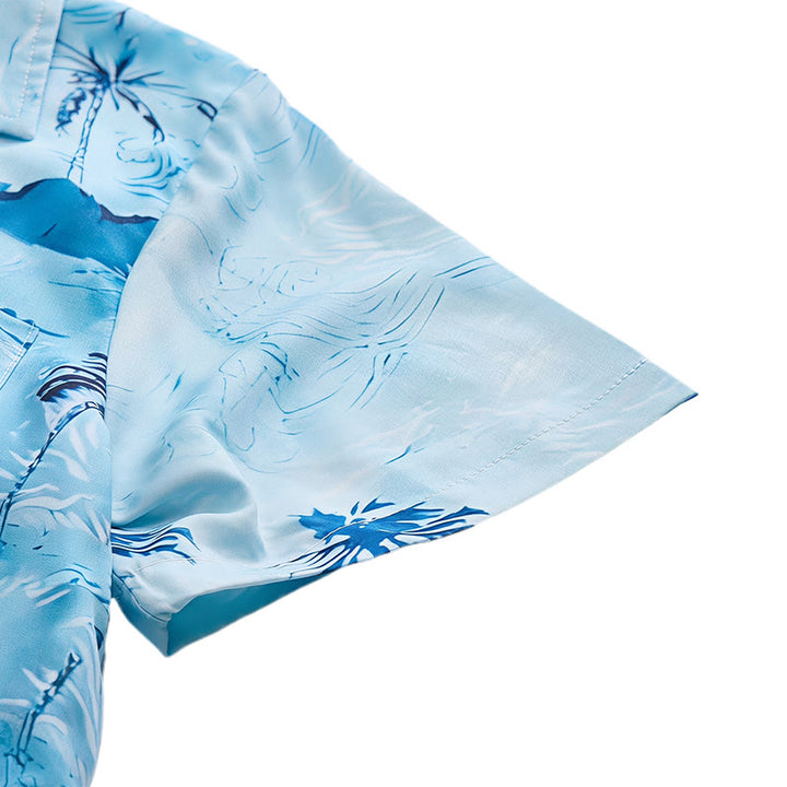 Men's Hawaiian Beach Holiday Print Button Down Shirt - image 7