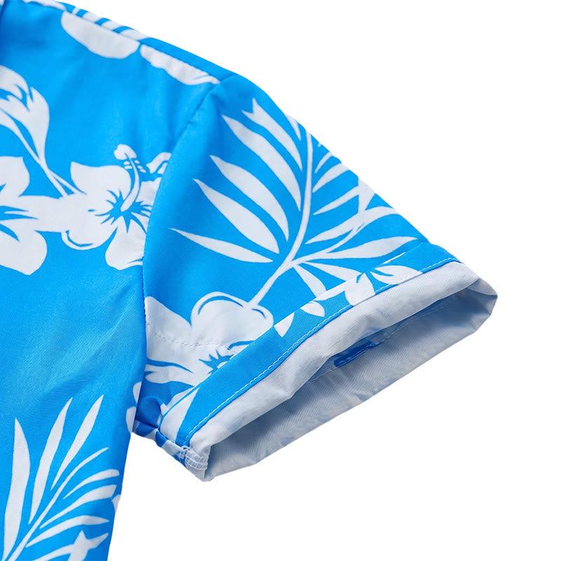 Men's Summer Vacation Flower Leaf Print Relaxed Shirt - image 6