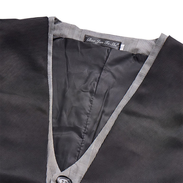 Men's Urban Two-Tone Faux Layered Design Suit Vest - image 5