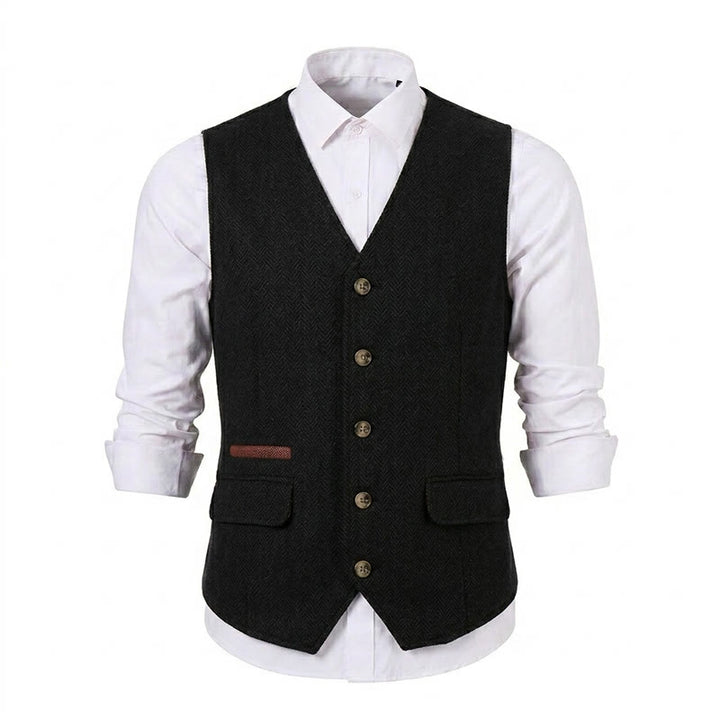 Men's British Herringbone Thick Casual Suit Vest - image 28