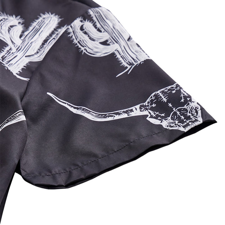 Bold Western Vibes Graphic Cactus & Longhorn Shirt - image 8
