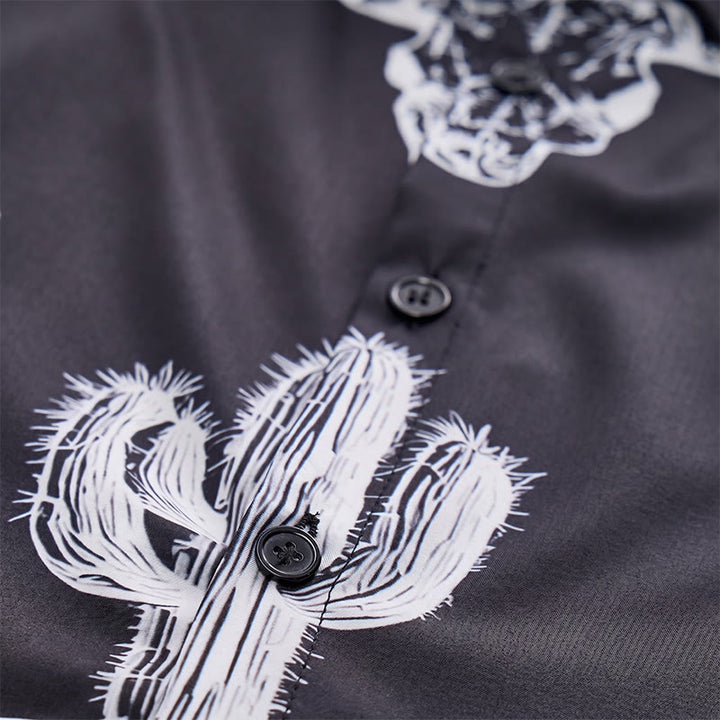 Bold Western Vibes Graphic Cactus & Longhorn Shirt - image 5