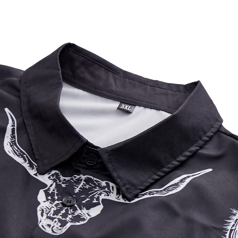 Bold Western Vibes Graphic Cactus & Longhorn Shirt - image 4