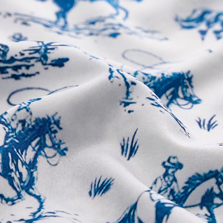 Blue & White Ride Into Style Classic Cowboy Charm Shirt - image 5