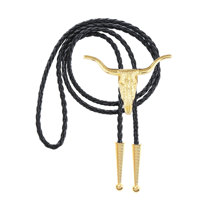 Retro Longhorn Bull Skull Bolo Tie - image 5