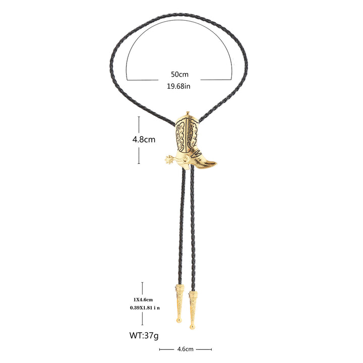 Western Vintage Cowboy Boot Bolo Tie - image 6
