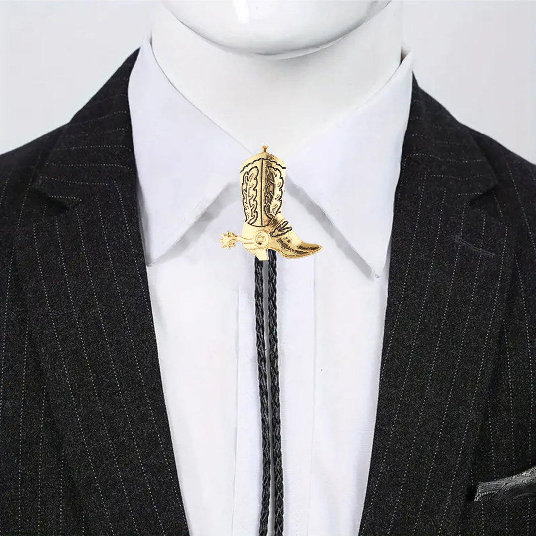 Western Vintage Cowboy Boot Bolo Tie - image 2