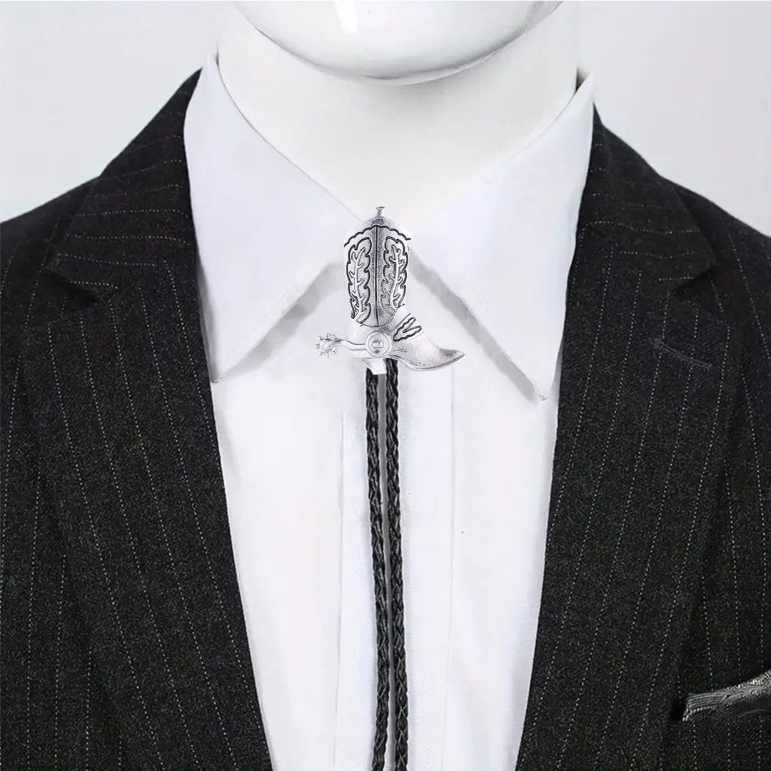 Western Vintage Cowboy Boot Bolo Tie - image 7