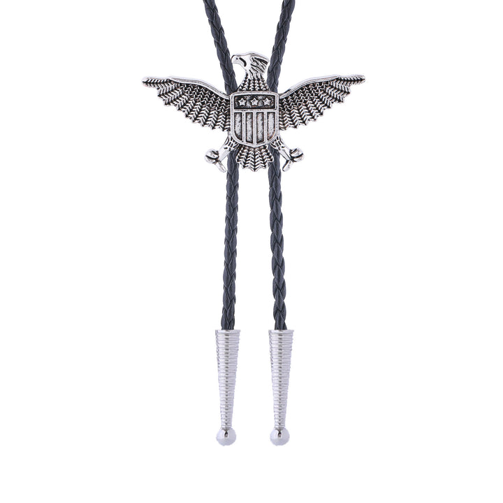 Western American Patriotic Eagle Star Shield Bolo Tie - image 10