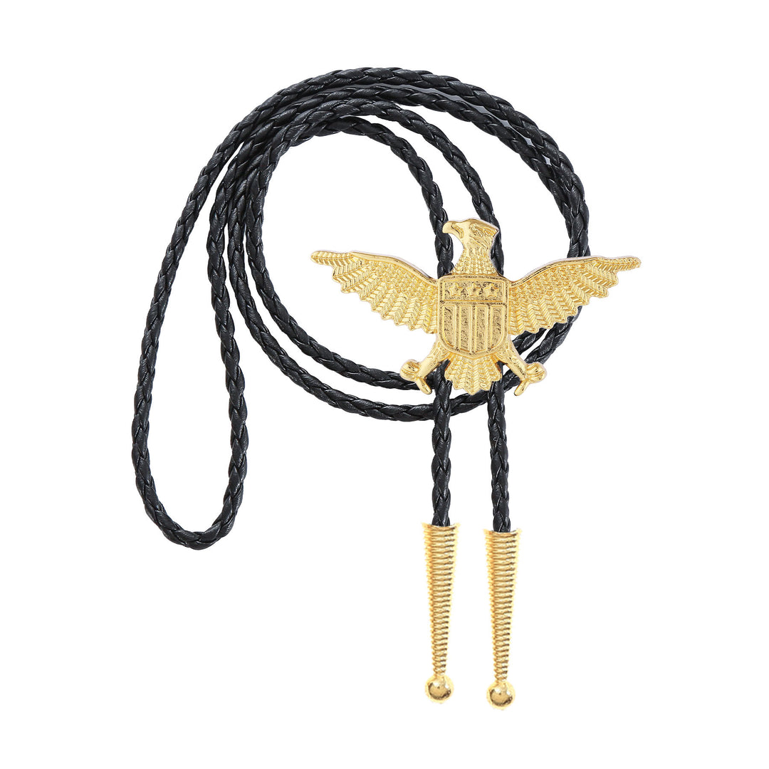 Western American Patriotic Eagle Star Shield Bolo Tie - image 16
