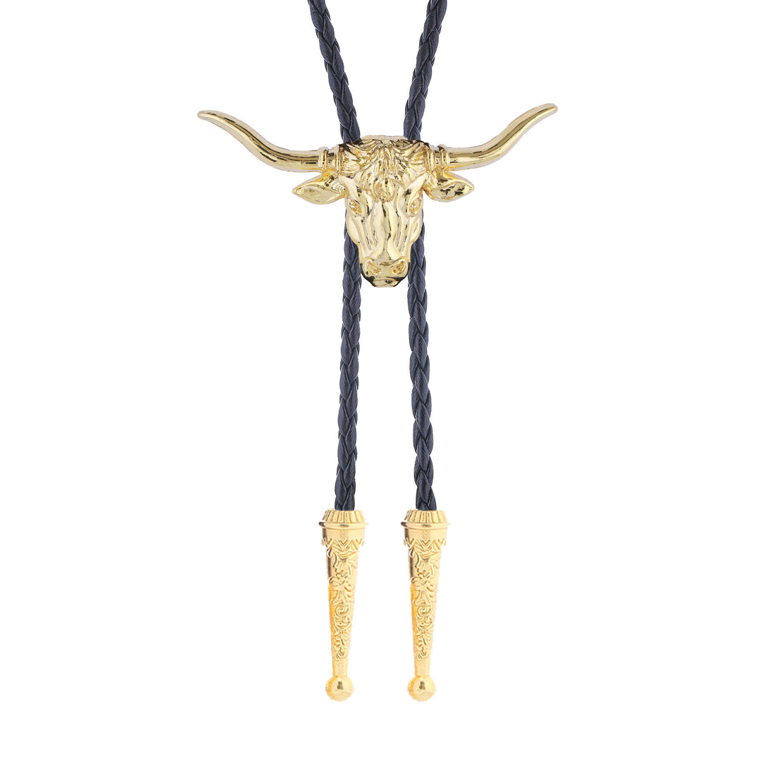 Strength & Health Western Longhorn Bull Spirit Bolo Tie - image 13