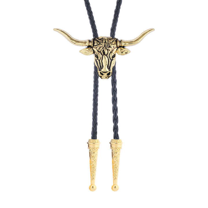 Strength & Health Western Longhorn Bull Spirit Bolo Tie - image 10