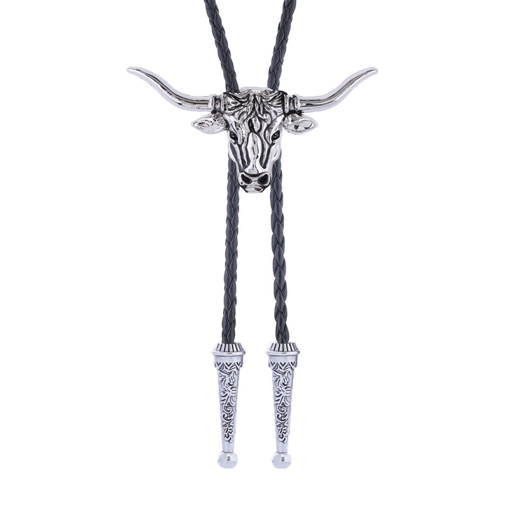 Strength & Health Western Longhorn Bull Spirit Bolo Tie - image 7