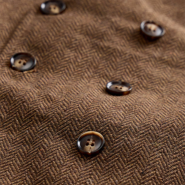 Men's British Retro Double Breasted Suit  Vest - image 5